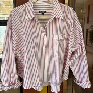 J.Crew Red and White Striped Cotton Set